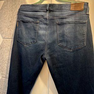 Paige Mens Federal 36X33 Jeans Slim Straight Dark Wash